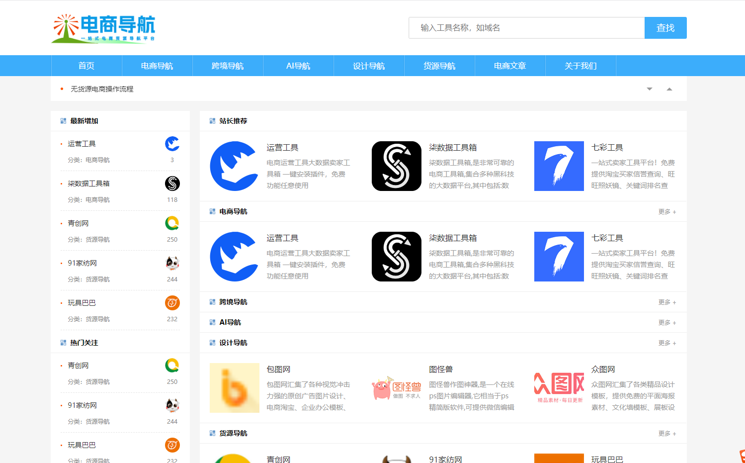 电商资源导航